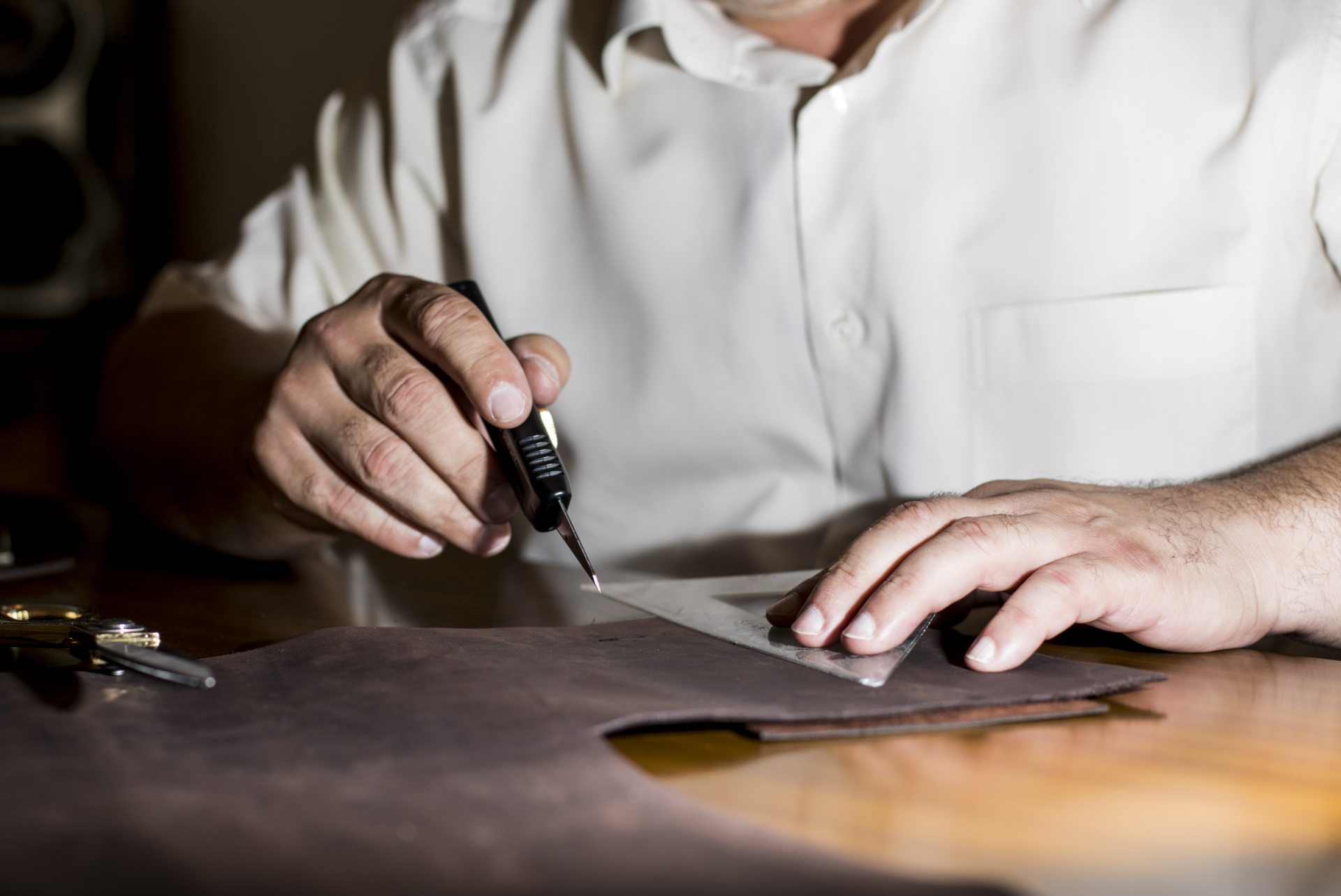 Tailor Sketching Leather